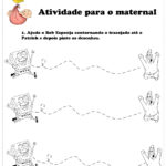 Atividade De Tracejado Para O Maternal Usando Tinta Guache Ler E Aprender