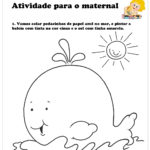 Atividade Para O Maternal Pinte E Cole L Ler E Aprender