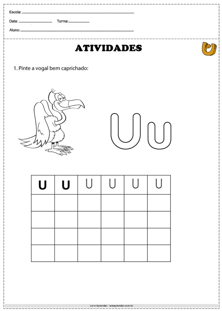 Atividades A Letra U Para Imprimir Atividades Educativas