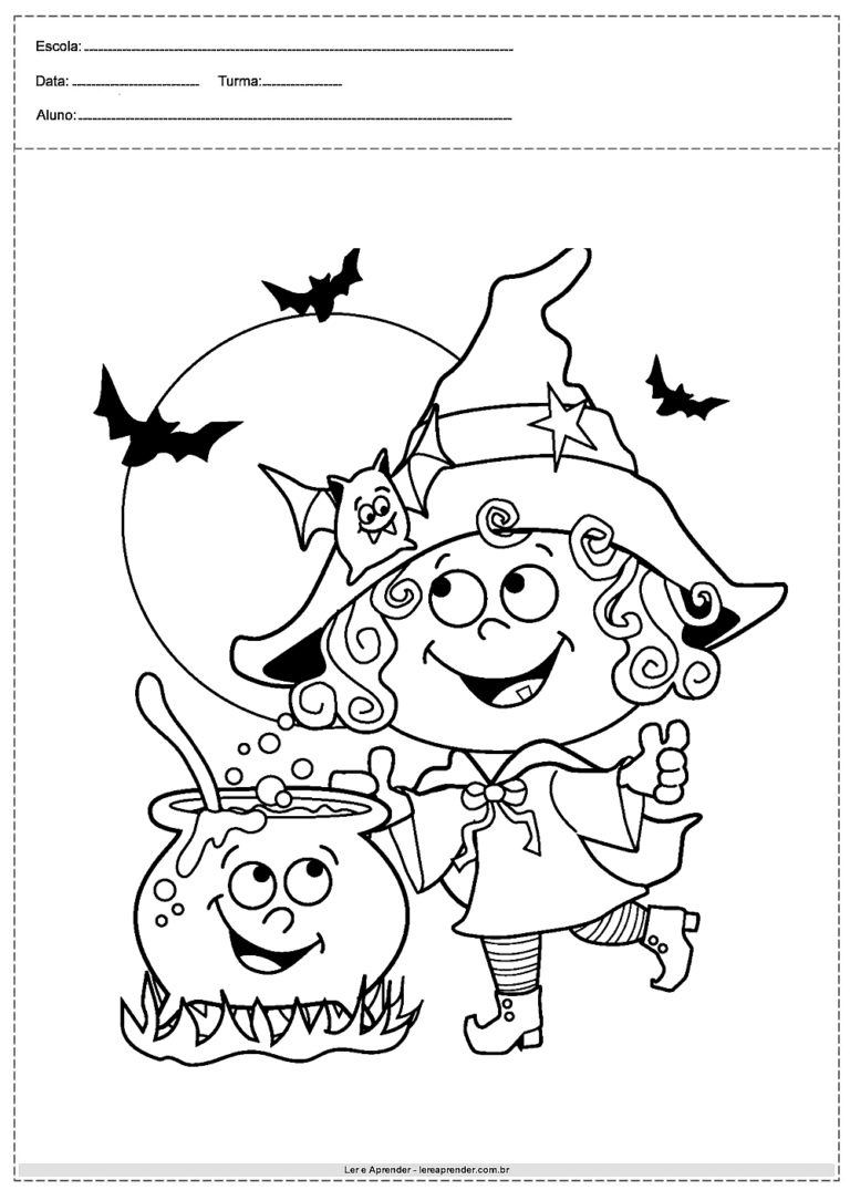 Desenhos De Halloween Para Colorir Para Imprimir Atividades