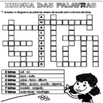 Atividades de Português 4º ano - Enigma das palavras