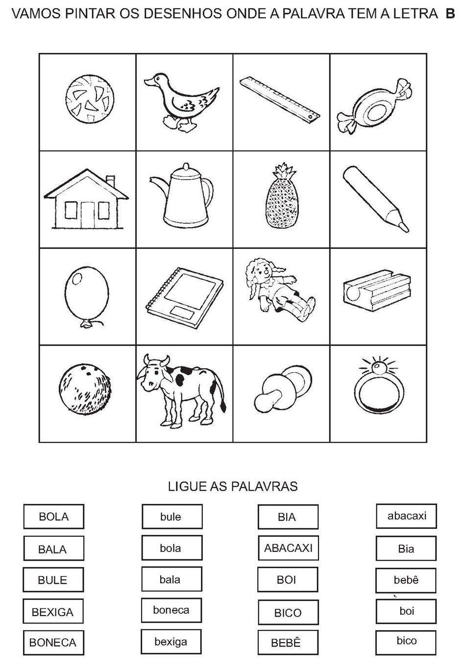 Atividades de Português 2º ano - Textos com letra B