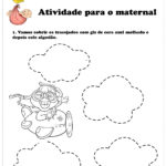 Atividade De Tracejado Para O Maternal Cubra Os Pontinhos Com Tinta Guache Ler E Aprender