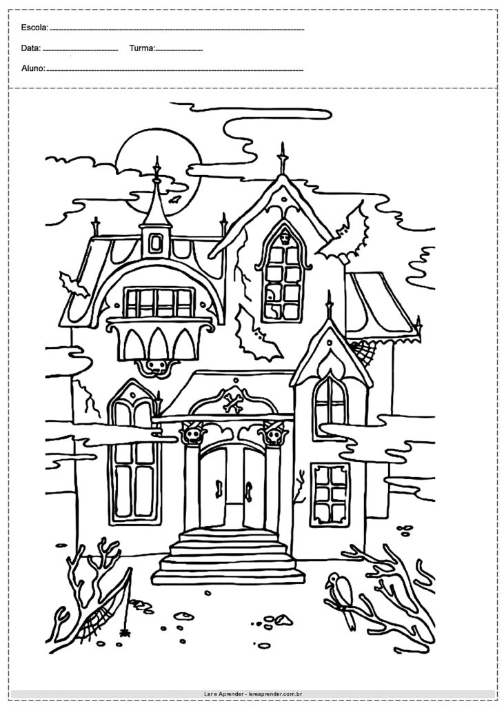 Simbolos Do Halloween Para Colorir Desenhos De Halloween Para Colorir