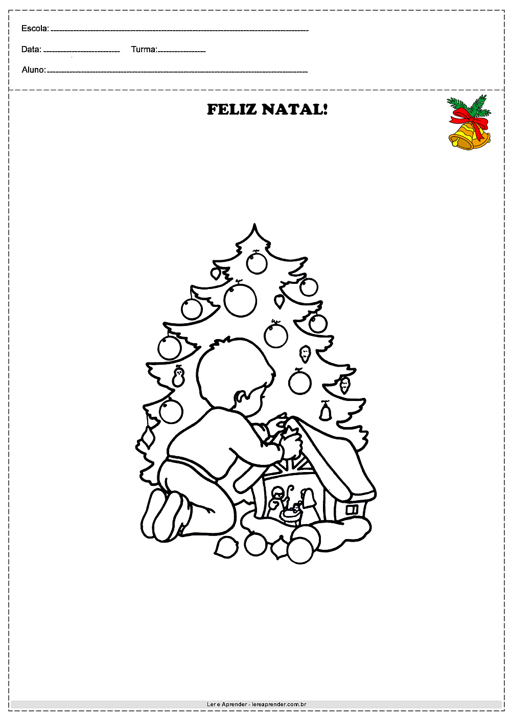 Imagens para colorir de natal