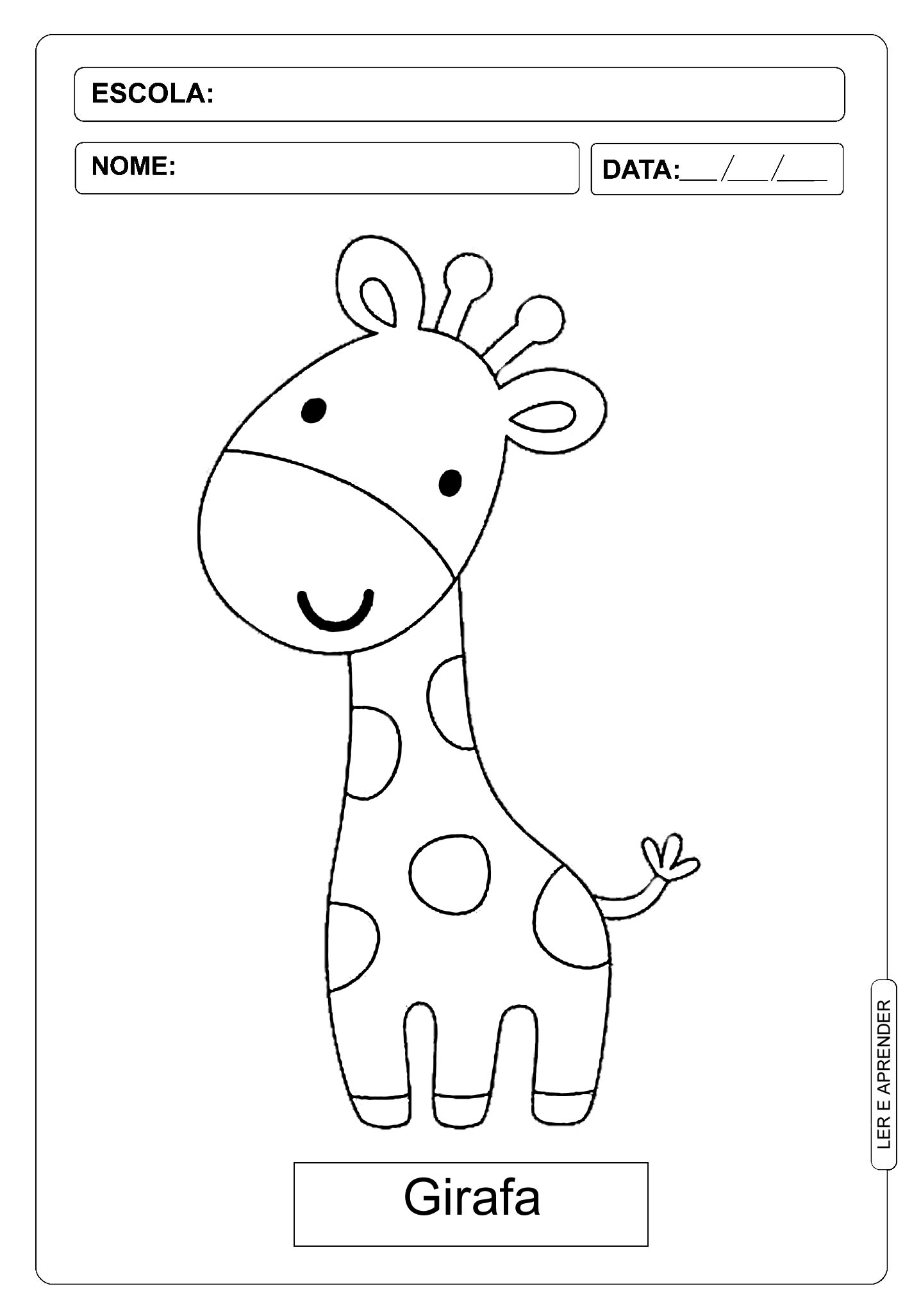 Girafa desenho