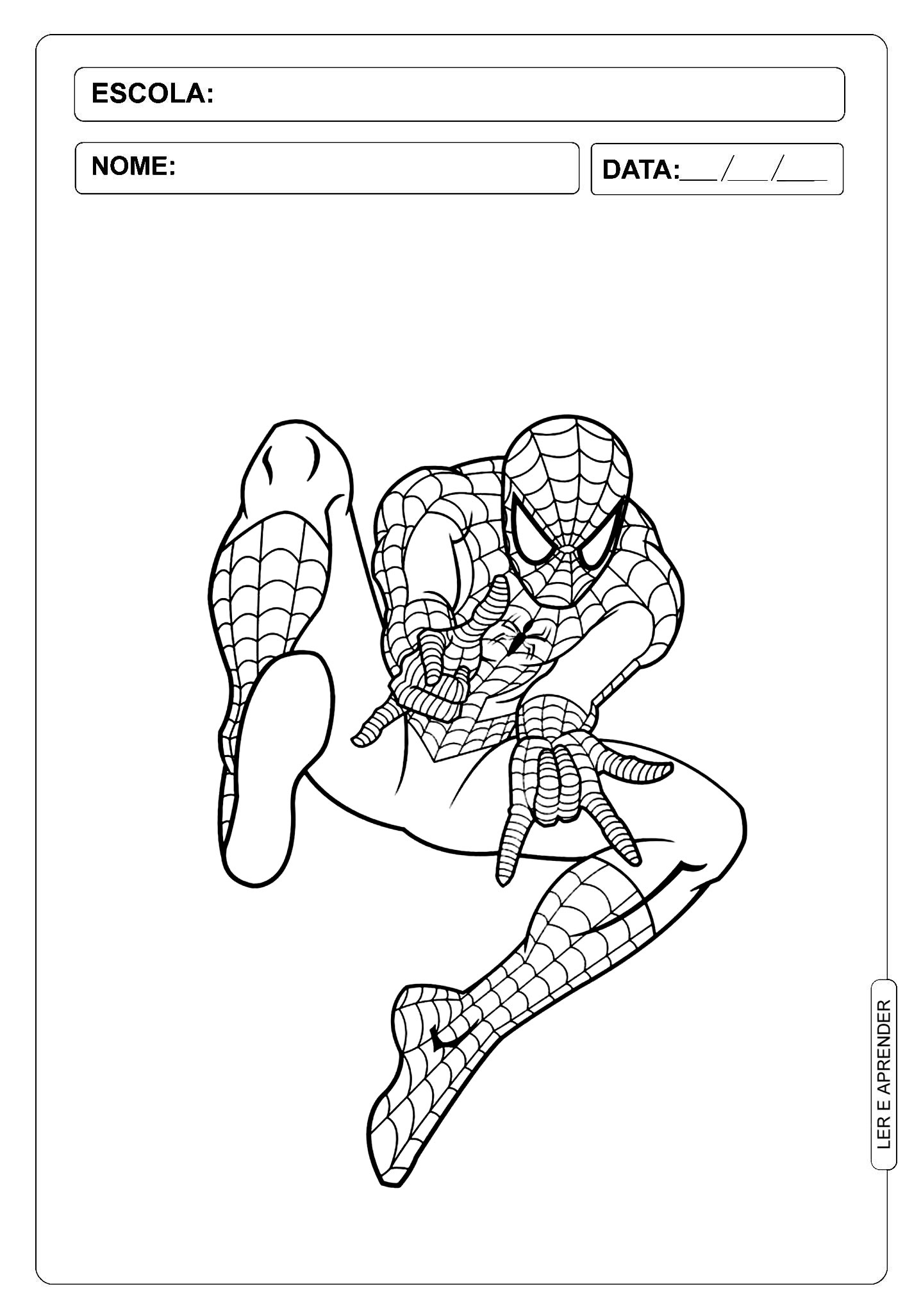 Desenho homem-aranha