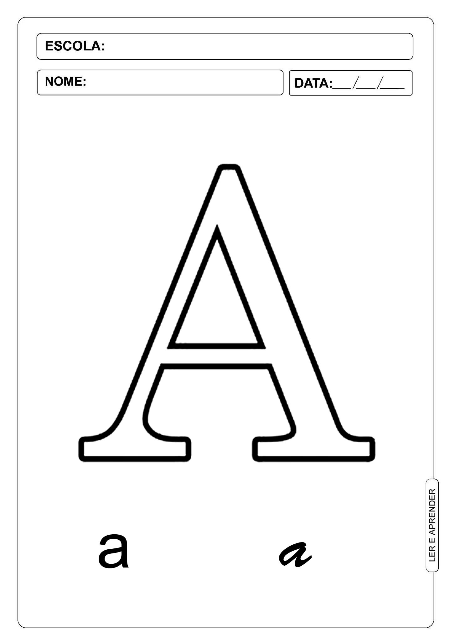 Letra do alfabeto A