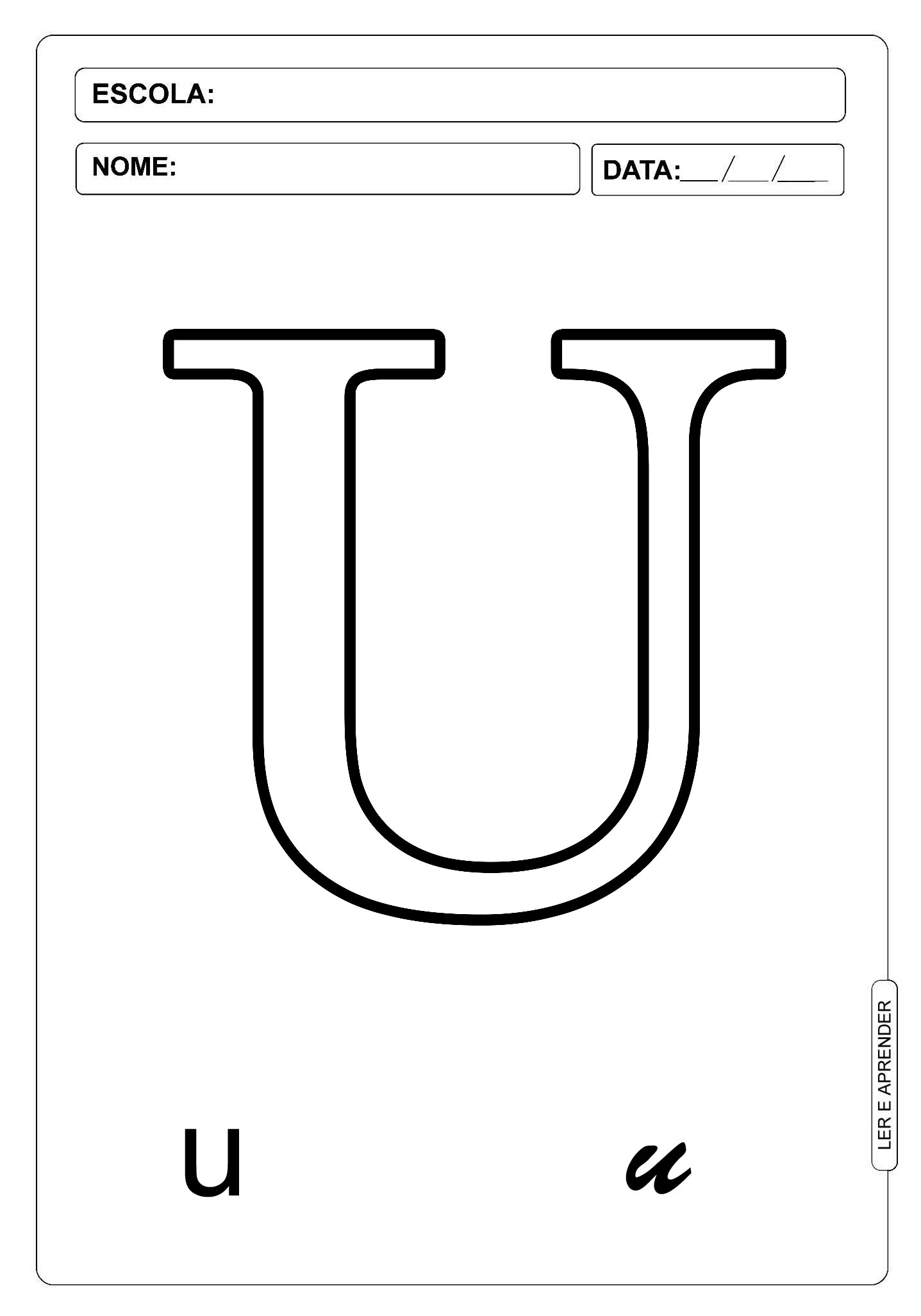 Letra do alfabeto U