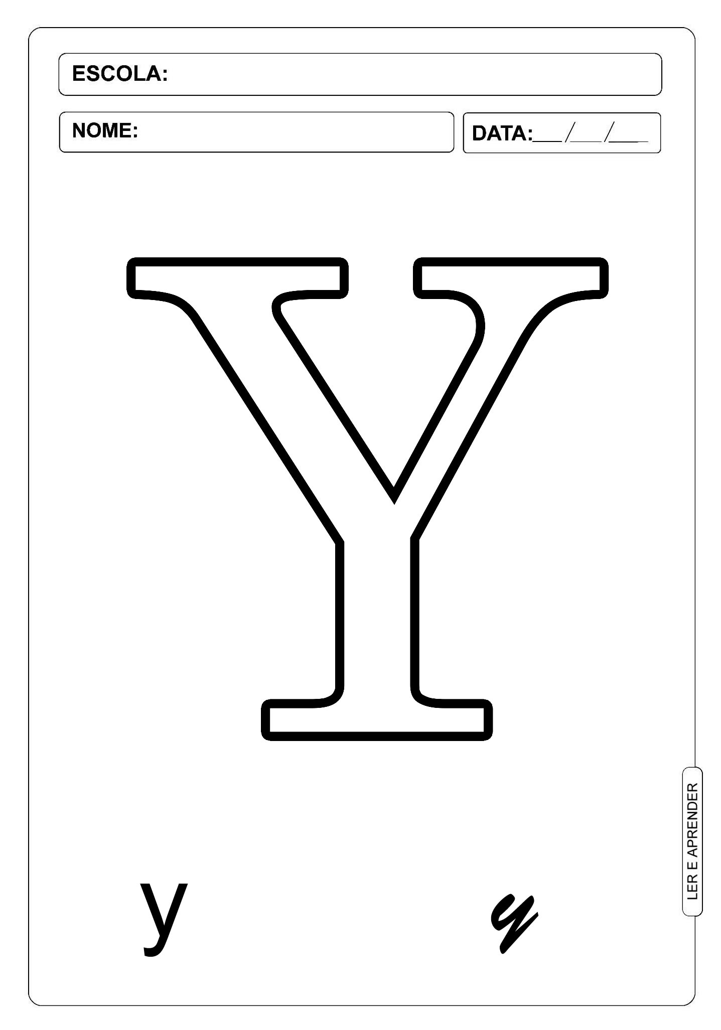 Letra do alfabeto Y