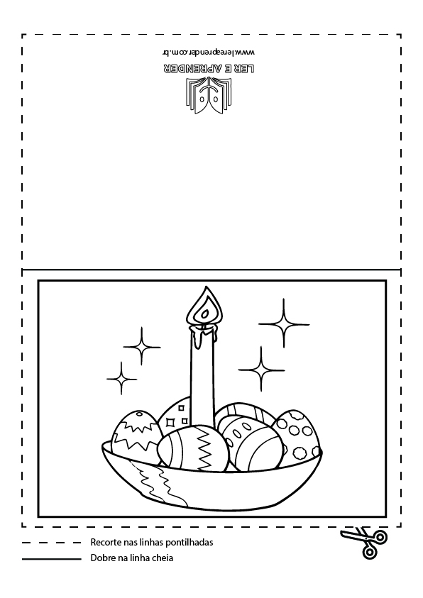 Cartão de pascoa – símbolos da pascoa