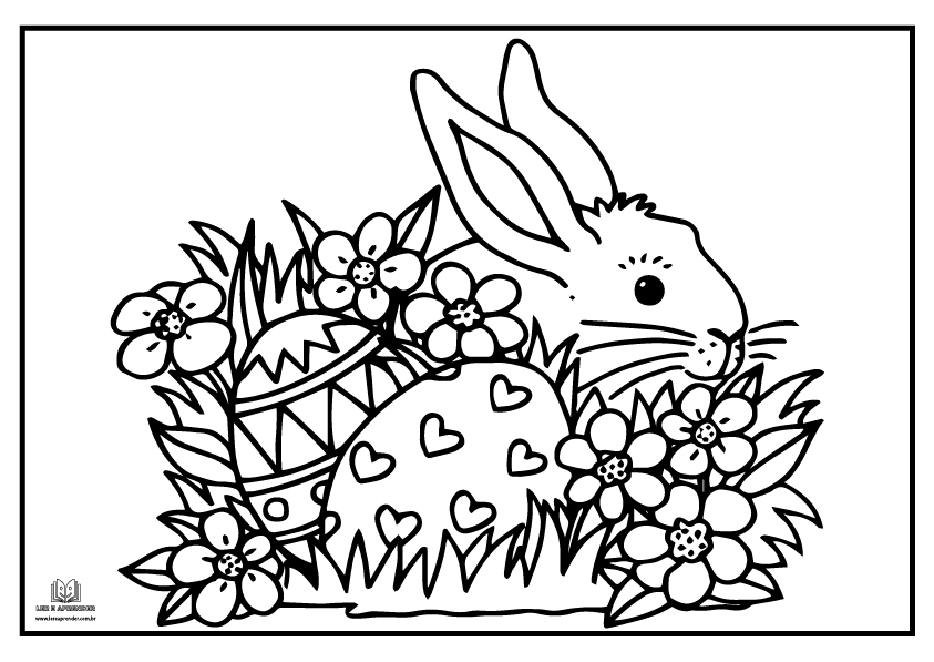 Desenho de coelho para colorir